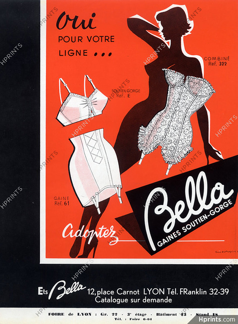 Bella (Lingerie) 1957 Girdle, Corselette