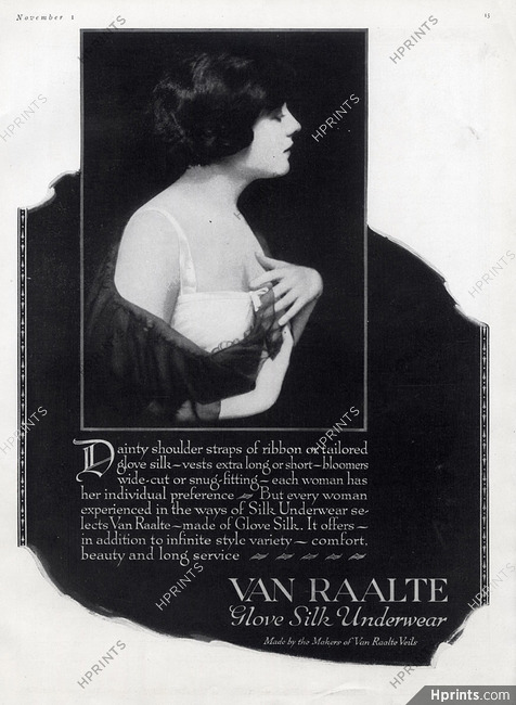 Van Raalte (Lingerie) 1921 Silk Underwear