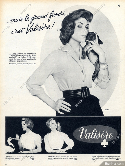Valisère (Lingerie) 1957 "Blouses"