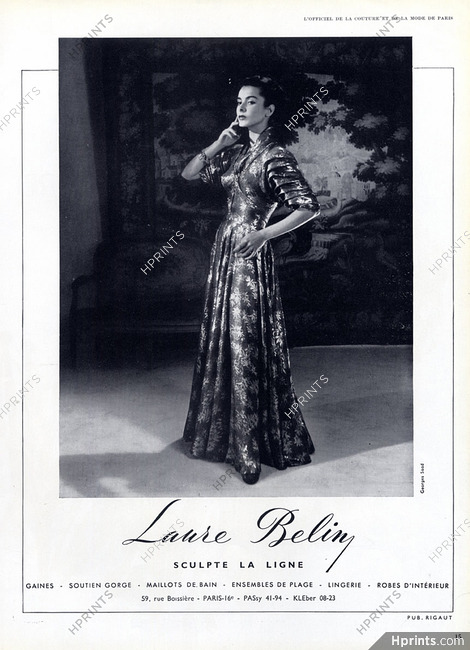 Laure Belin (Lingerie) 1952 Housecoat