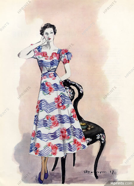 Schiaparelli 1937 Summer Dress