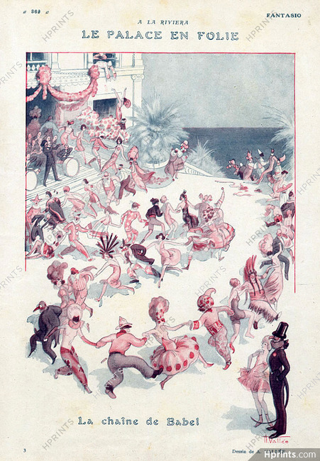 Armand Vallee 1925 "A La Riviera" La Chaîne de Babel