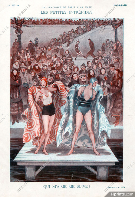Armand Vallée 1931 Les Petites Intrépides, Bathing Beauties, Swimmer