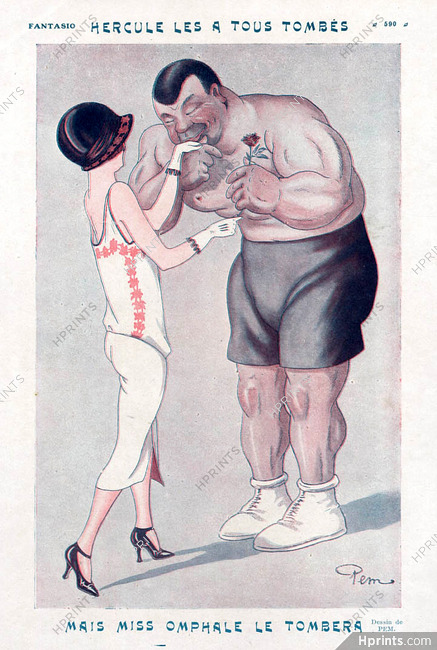 Pem 1924 Hercule Hand-Kissing