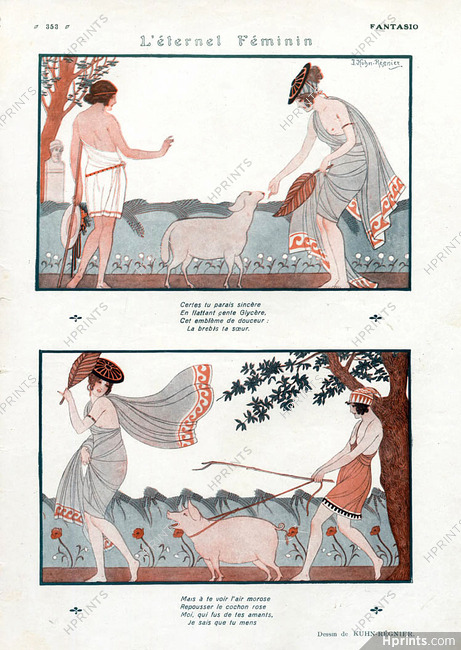 L'éternel Féminin, 1923 - Kuhn-Régnier Glycère, Greek Mythology