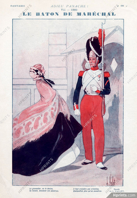 Louis Vallet 1928 19th Century Costumes Grenadier