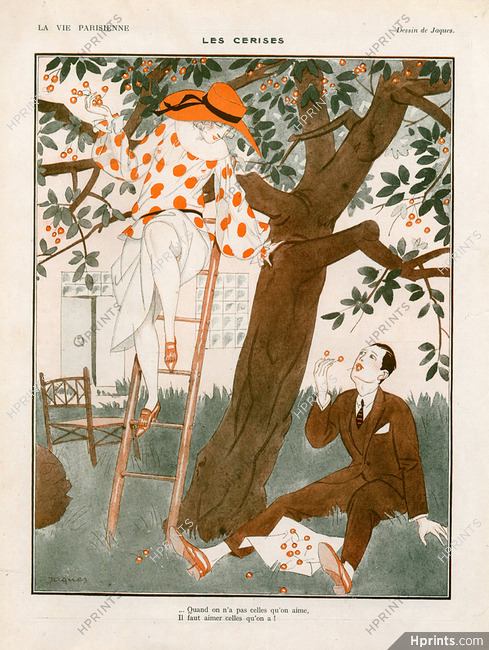 Jaques 1922 "Les Cerises" The Cherry, Lovers