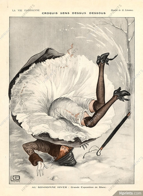 Georges Léonnec 1918 Exposition de blanc Lingerie
