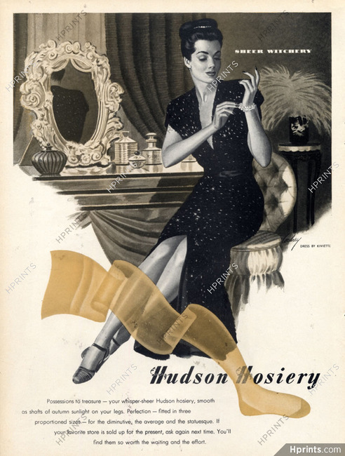 Hudson Nylons (Stockings) 1945