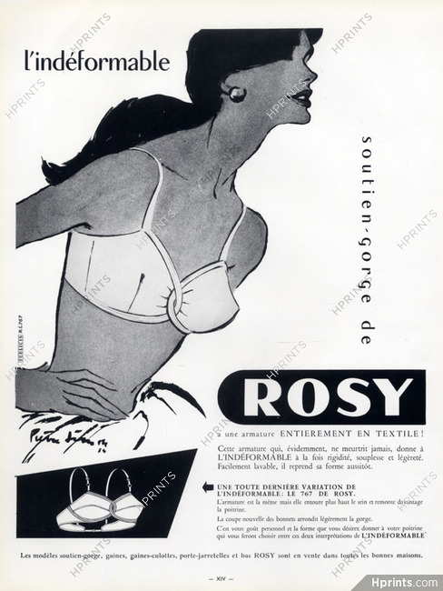 Rosy (Lingerie) 1957 Pierre Simon, Brassiere