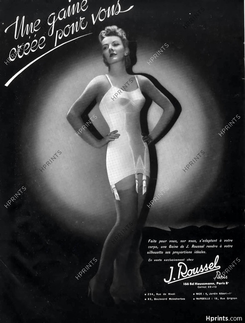Roussel (Lingerie) 1940 Combiné, Girdle