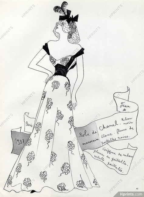 Chanel 1937 Haute Couture Jean Cocteau