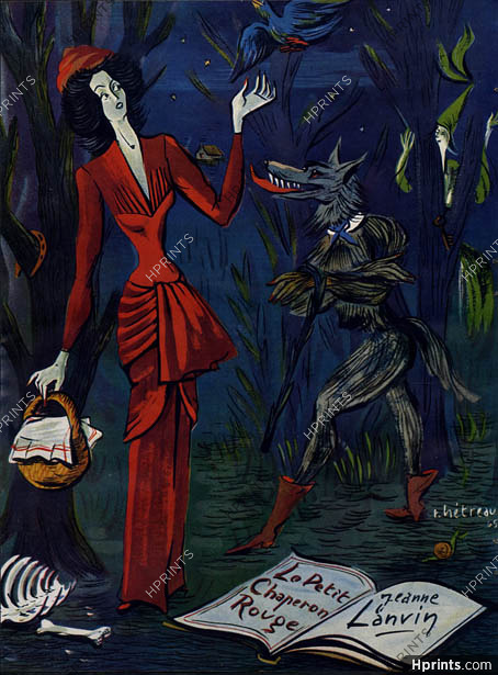 Le petit chaperon rouge, 1945 - Jeanne Lanvin The little red riding hood, Rémy Hétreau