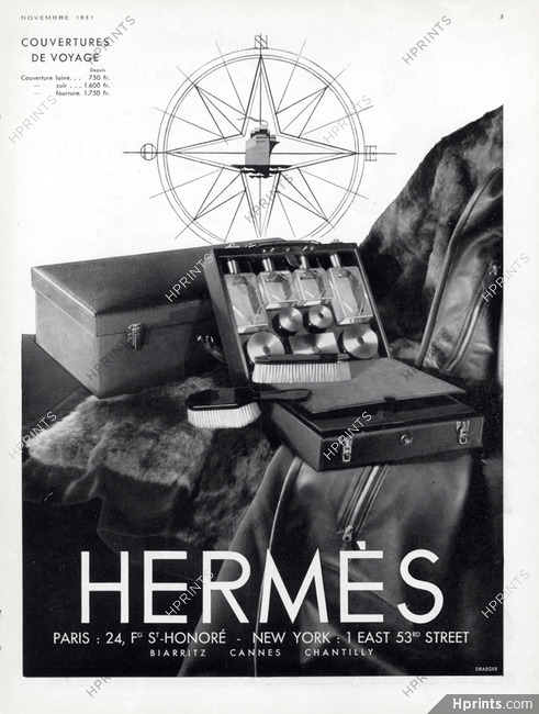 Hermès (Luggage) 1931 Couvertures de Voyage