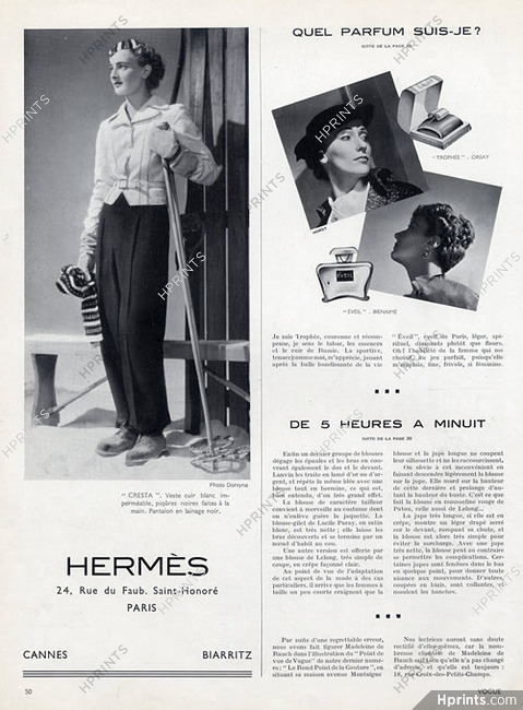 Hermès (Sportswear) 1936 Skiing, Dorvyne