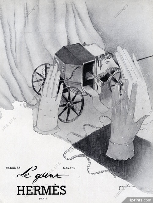Hermès (Gloves) 1941 Calash, J. Martinière