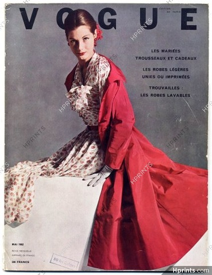 Vogue Paris 1952 May Horst Christian Dior Wedding Dresses