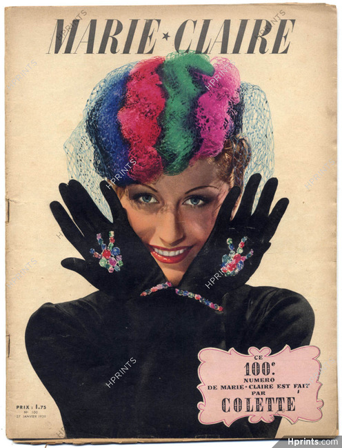 Marie Claire 1939 N°100 Special COLETTE, 60 pages