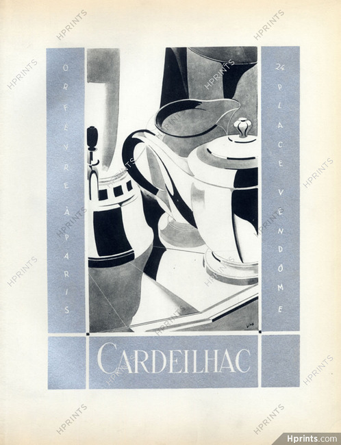 Cardeilhac 1928 Lithograph PAN Paul Poiret, Libis