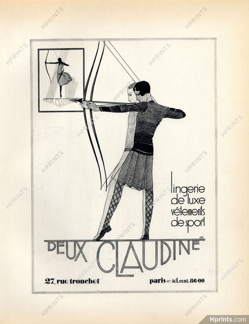 Deux Claudine (Sport fashion) 1928 Libis