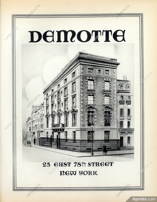 Demotte (Shop New York) 1928 Lithograph PAN Paul Poiret