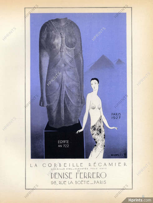 Denise Ferrero 1928 La Corbeille Récamier, Wurci