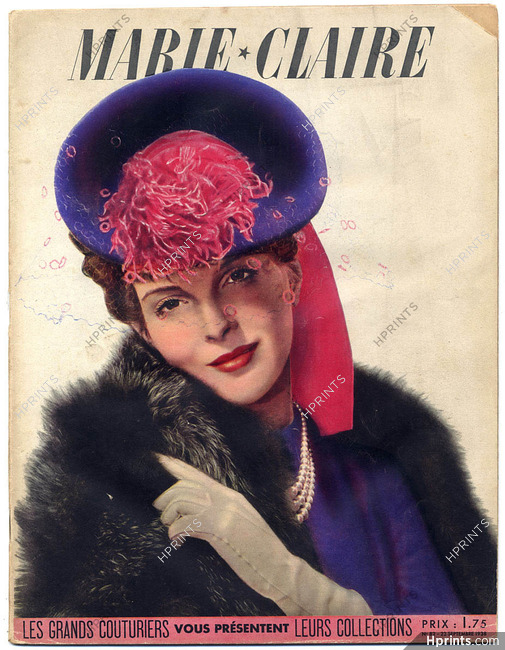 Marie Claire 1938 N°82 Haute Couture Collections Chanel, Schiaparelli, 52 pages