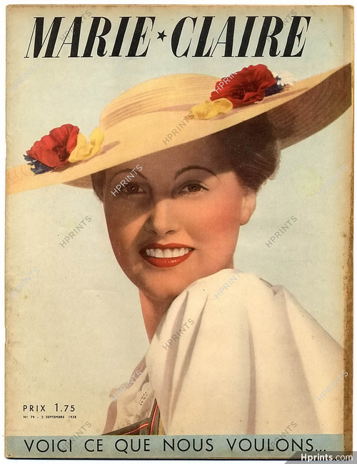Marie Claire 1938 N°79 Arleen Whelan, 52 pages