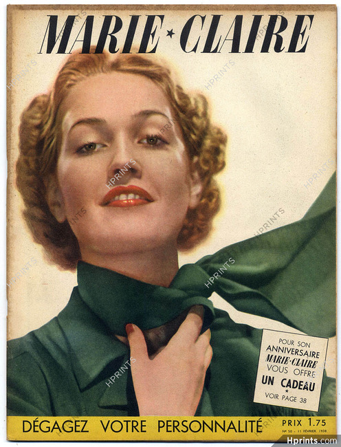 Marie Claire 1938 N°50 Greta Garbo, 60 pages