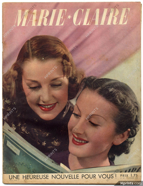 Marie Claire 1938 N°45 Chanel Barbara Stanwyck, 52 pages
