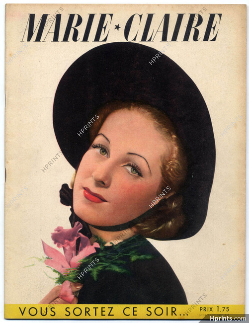 Marie Claire 1937 N°34 Michèle Morgan, 56 pages