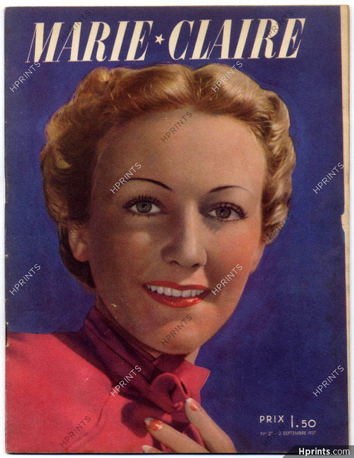 Marie Claire 1937 N°27 René Bouché