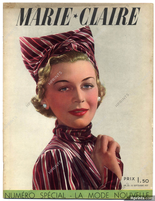 Marie Claire 1937 N°28 Spécial Haute Couture Collections, 48 pages