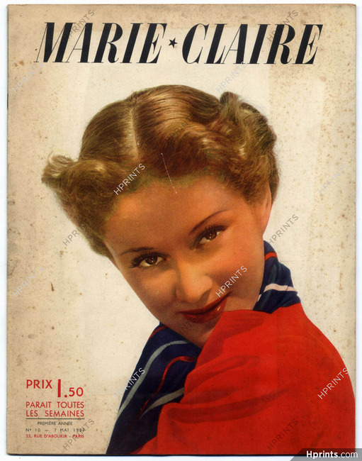 Marie Claire 1937 N°10 Maggy Rouff (L'élégance nait à Paris), 44 pages