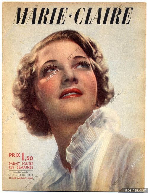 Marie Claire 1937 N°13 La Vie et le Secret de Madeleine Vionnet