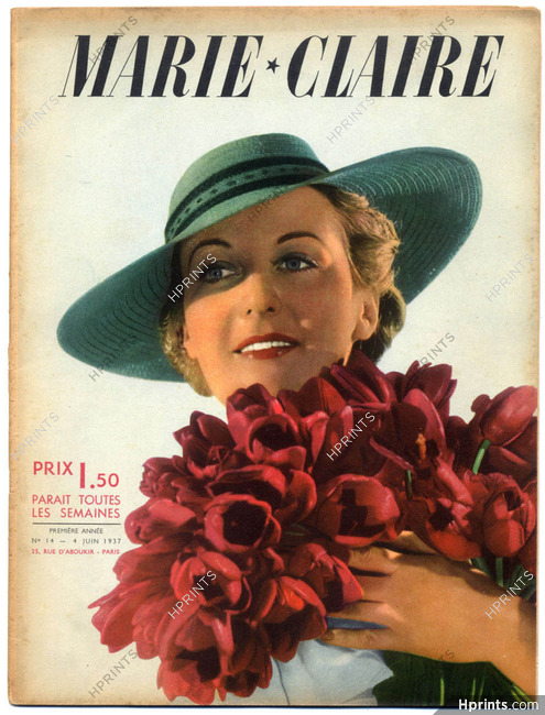 Marie Claire 1937 N°14 Princesse Bibesco, Gaby Morlay, Marcel Achard, 48 pages