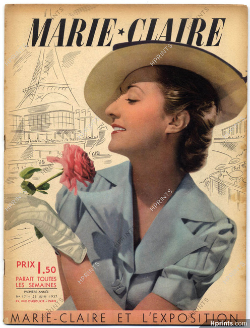 Marie Claire 1937 N°17 L'Exposition de 1937 The Paris Exhibition Henry de Monfreid Jean Harlow, 52 pages