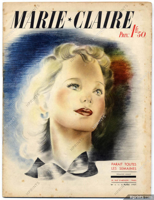 Marie Claire 1937 N°1 Joseph Kessel Annabella