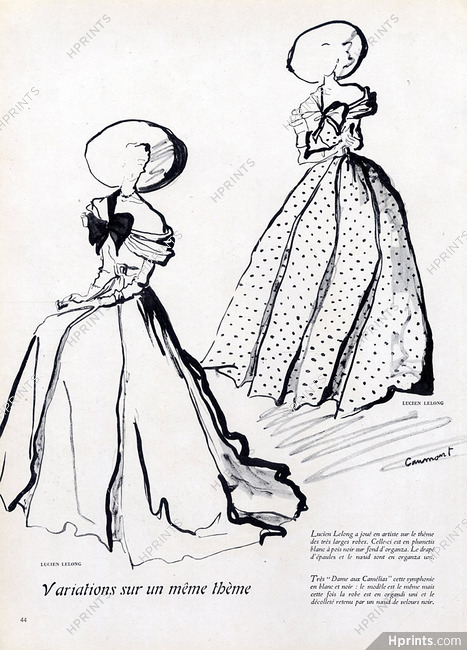 Lucien Lelong 1947 Jean-Baptiste Caumont, Summer Dress
