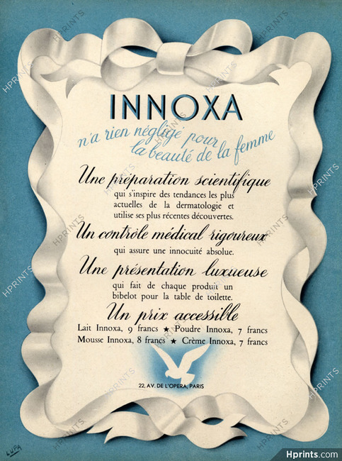 Innoxa (Cosmetics) 1937 Lupa
