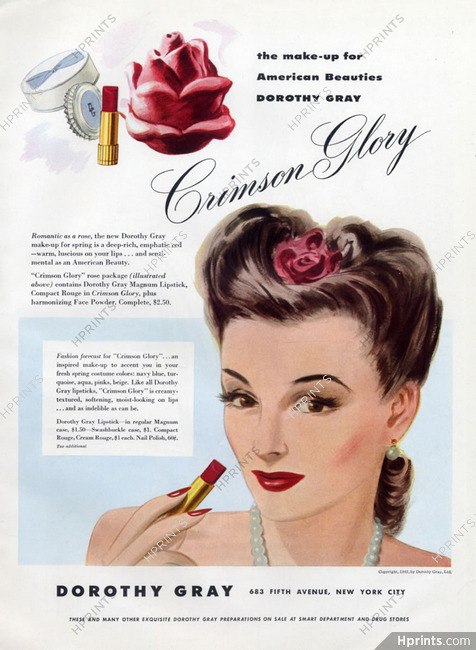 Dorothy Gray (Cosmetics) 1942 Lipstick