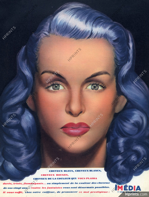 Imédia (L'Oréal) 1949 Dyes for hair, Hairstyle