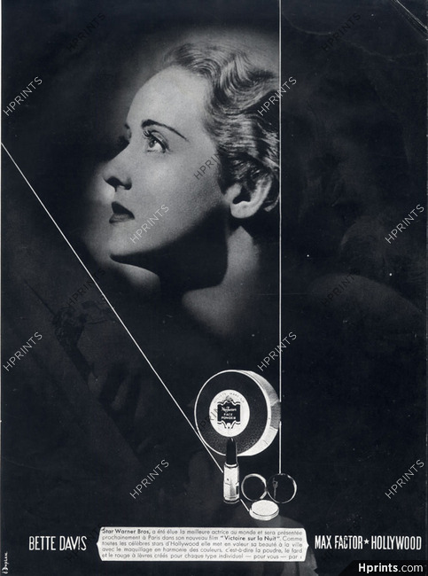 Max Factor (Cosmetics) 1939 Bette Davis