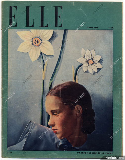 ELLE N°16 du 5 Mars 1946 Hermès, Line Vautrin, Lola Prussac