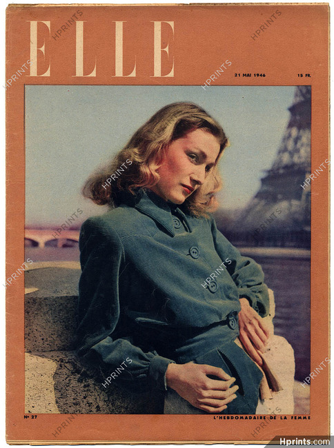 ELLE N°27 du 21 Mai 1946 Maggy Rouff La Robe Entravée: Balenciaga Patou Balmain, 24 pages