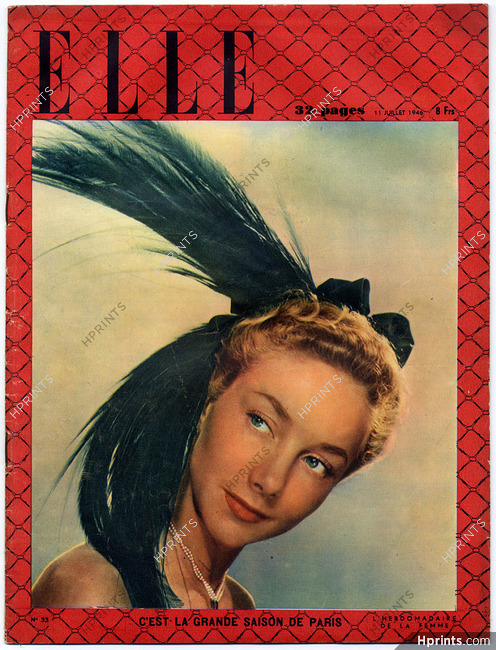 ELLE (Belgique) N°33 du 11 Juillet 1946 Legroux, 32 pages