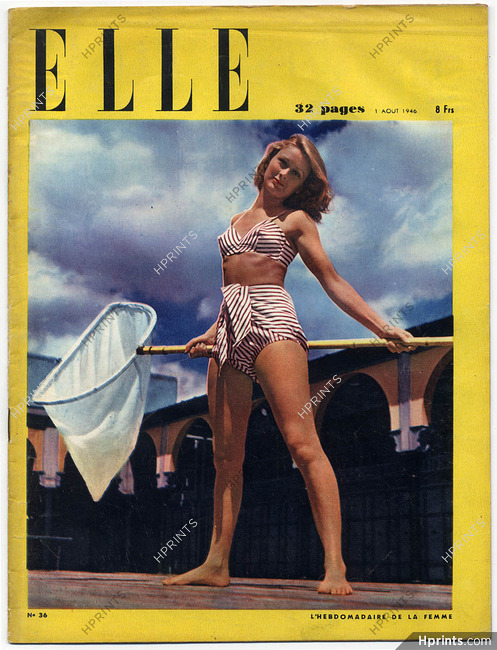 ELLE (Belgique) N°36 du 1 Août 1946