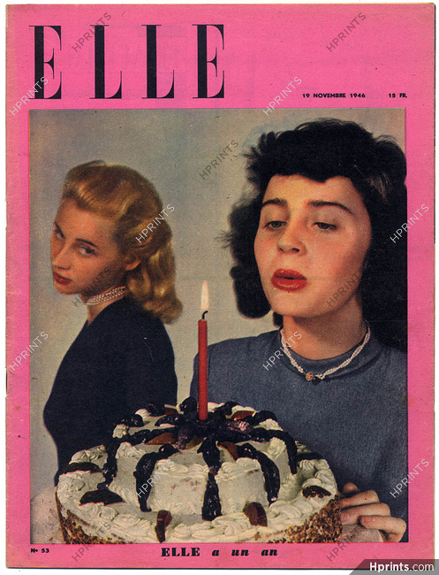 ELLE N°53 du 19 Novembre 1946 Léonor Fini, 24 pages