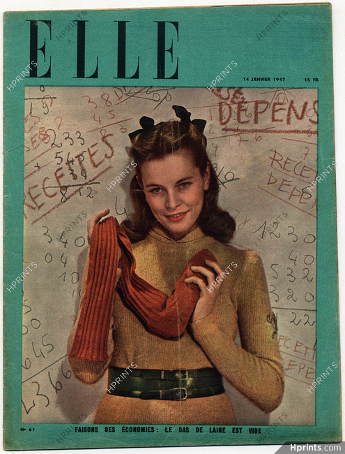 ELLE N°61 du 14 Janvier 1947 Vanina de War