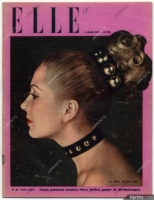 ELLE N°68 du 4 Mars 1947 La Première Collection de Christian Dior Josette Day